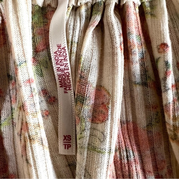 FREE PEOPLE Because I Love You Tunic Mini Dress Sunshine Combo Boho Size XS - Picture 11 of 13